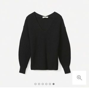 Everlane the texture cotton V-neck sweater